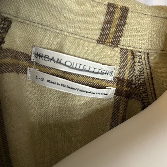Urban Outfitters Brendan Drapey Flannel Button-Down Shirt - Picture 7 of 7
